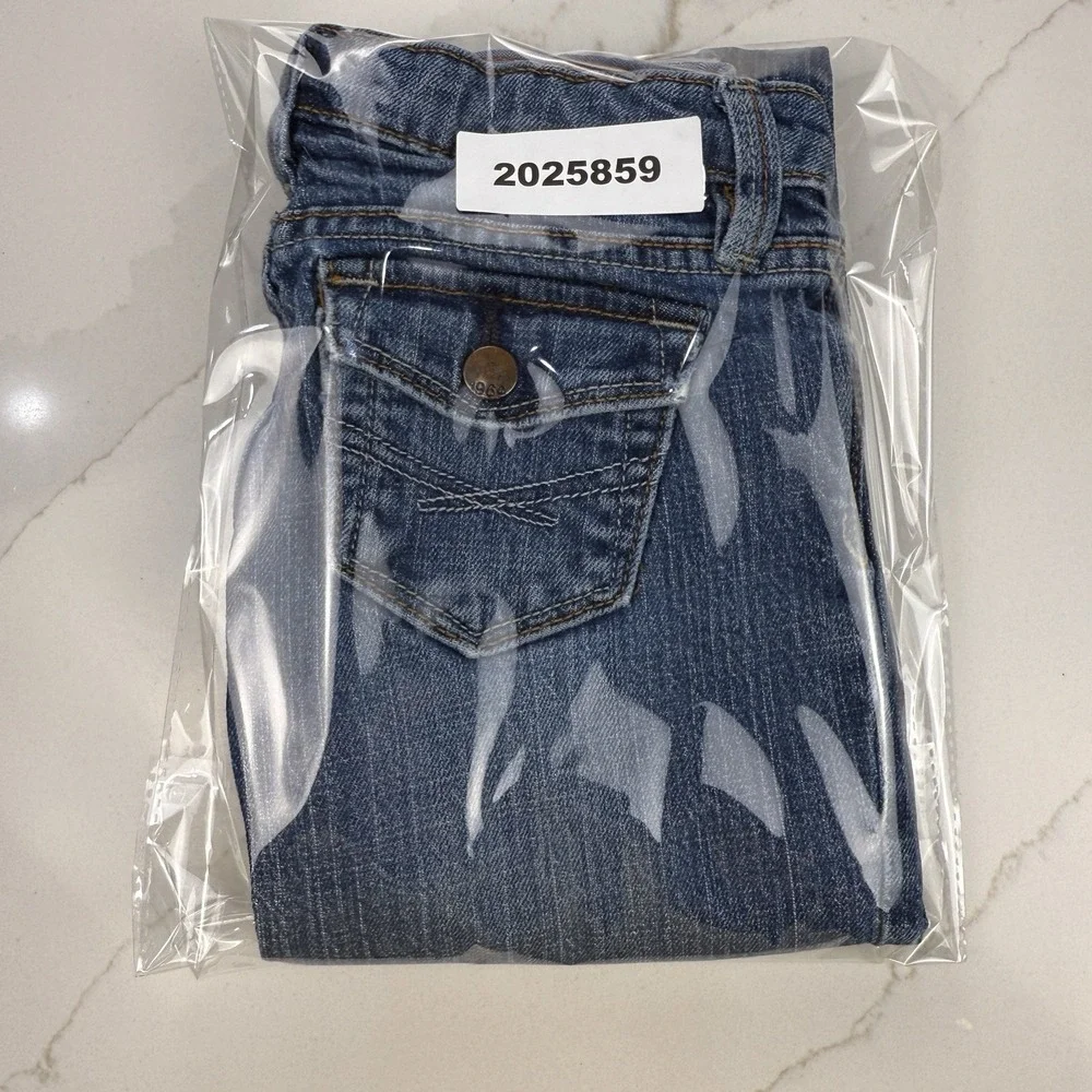 GapKids 1969 Jeans Girls 7 Regular Straight Leg Blue‎ Med Wash Adjustable Waist